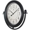 Infinity Instruments Finial Wall Clock 20308BK-4551